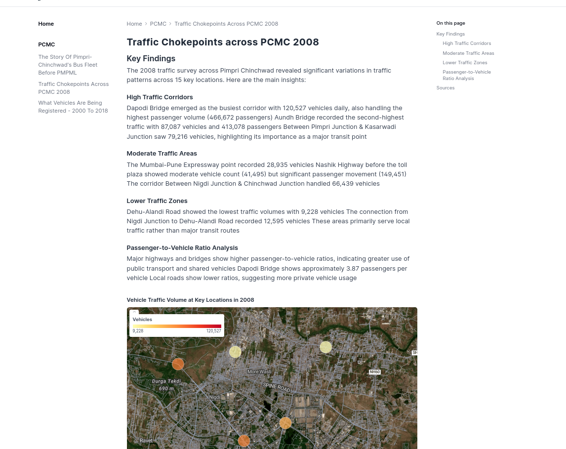 Visualizing old and new Data from Municipality Reports